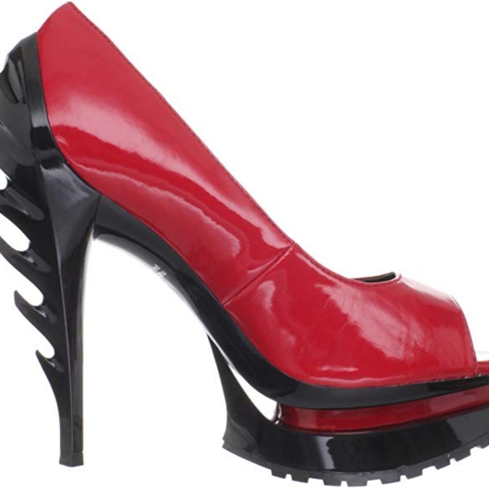 BNIB Peep Toe Flame Platform Shoes